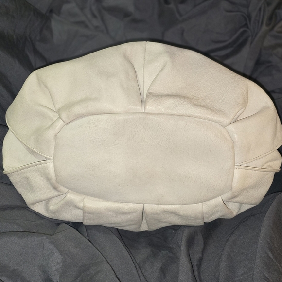 Calvin Klein White Leather Hobo Bag
